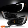 For Smoked 12-16 Subaru Impreza 16 Crosstrek Projector Headlight w/DRL Led Tube