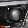 Fit 10-12 Fusion Black Sequential LED DRL Projector Headlight+ Black Tail Light