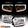 Fit 14 15 16 17 18 19 20 21 Toyota Tundra LH + RH Light Bar Projector Headlights