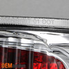 Fit 05-09 Chevy Equinox SUV Red Clear Rear Taillights Brake Lamps Replacement