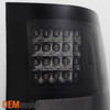 Fit *GAZE* 2007-14 Sierra Black Smoked Headlights + Black Smoked LED Tail Lights