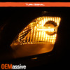 For 2008 2009 Altima Coupe LED DRL Projector Headlights Black Smoke [GTR Style]