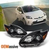 Fits 10-11 Toyota Prius Black Headlights Lights Lamps Left & Right 2010-2011