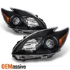 Fits 10-11 Toyota Prius Black Headlights Lights Lamps Left & Right 2010-2011