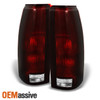 Fit 88-98 C/K C10 GMC Sierra Suburban Pickup Truck Dark Red Tail Light Lamps