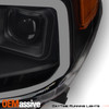 [Black Smoke]Fits 14-21 Tundra LED DRL Projector Headlights+Light Tube Tail Lamp