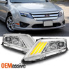 Fit 2010-2012 Ford Fusion DRL LED Sequentia Signal Projector Headlights 10 11 12