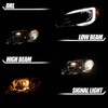 Fit 2006-2007 Subaru Impreza WRX Outback LED DRL Light Bar Projector Headlights
