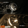 For 07 08 09 Nissan Altima 4DR LED Light Tube Projector Headlight Chrome Housing