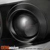 Fits 2006-2007 Subaru Impreza WRX Outback Black LED DRL Projector Headlights Set