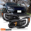 For 2012-2016 Subaru Impreza 16 Crosstrek Projector Headlights w/Led Light Bar
