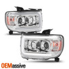Fits 2015-2022 GMC Canyon LED Light Bar Projector Headlights Left + Right 15-22