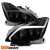 [Black Smoked]Fits 2008-2015 G37 / Q60 Coupe Sequential LED Projector Headlights