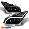 [Black Smoked]Fits 2008-2015 G37 / Q60 Coupe Sequential LED Projector Headlights