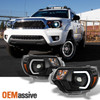 Fits 2012-2015 Tacoma Projector Headlights w/DRL Led Light bar Left+Right 12-15