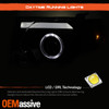 For 2008-2012 Ford Escape  Black Projector Headlights w/LED Light bar Left+Right