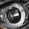 For 2014-2016 Mazda 3 Upgrade LED Halo Rim Projector Black Headlights [Pair]