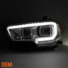 Fits 16-23 Toyota Tacoma SR SR5 LED DRL Projector Headlights+Full LED Tail Light