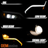 For 08-15 Infiniti G37 Q60 Coupe LED Tube Projector Headlights + OE Tail Lights