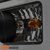 Fit Black Smoke 2011-2016 Ford F250 F350 F450 F550 LED Tube Projector Headlights