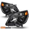 Fit BLACK 2010-2015 Chevy Equinox LTZ LT LS Halogen Type Projector Headlights