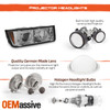 [Dual U-Halo Rim]For 02-06 Chevy Avalanche Upgrade Projector Headlights Assembly
