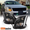 Black For 2006 2007 2008 2009 Ford Fusion Light Bar Signal Projector Headlamps
