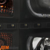 Fit *GAZE* 07-14 Sierra *GEN VI* Black Headlights + Smoked Tail Lights Combo Set
