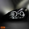 Fit 2005 2006 Acura RSX Integra DC5 Black CCFL Halo Projector LED Headlights