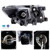 [Halogen Upgrade] Fit 2011-2014 Ford Edge LED DRL Chrome Projector Headlights
