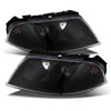 Fit Black Bezel 2001-2005 Volkswagen Passat Projector Headlights Headlamps