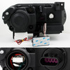 Fit Black 2008-2013 Dodge Challenger CCFL Halo Projector Headlights Lights 08-13