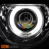 Fit Black 2008-2013 Dodge Challenger CCFL Halo Projector Headlights Lights 08-13
