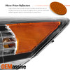 For 09-14 Acura TSX LED DRL Tube Projector Black Headlight Headlamps Left+Right
