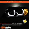 For 06-08 BMW E90 3 Series Sedan Wagon 3D LED U-Halo Black Projector Headlight