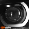 For 06-08 BMW E90 3 Series Sedan Wagon 3D LED U-Halo Black Projector Headlight