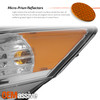 For 09-14 Acura TSX LED DRL Tube Projector Chrome Headlight Headlamp Left+Right
