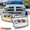 [Upgrade] Fit Dodge Ram 09-18 LED/DRL Switchback Bar Projector Headlights Lamps