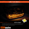 [Upgrade] Fit Dodge Ram 09-18 LED/DRL Switchback Bar Projector Headlights Lamps