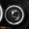 Fit 2007-2012 Dodge Nitro Dual CCFL Halo Black LED Signal Projector Headlights