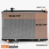 Lifetime Warranty Radiator 2576 2577 For 2003-2006 Fairlady Z 350Z 3.5 V6 6Cyl