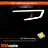 For Ford Edge 2007-2010 LED Light Bar DRL Projector Headlights - Black Housing