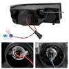 For 02-06 Chevy Avalanche Dual U-Halo Ring Projector Headlights Housing - Black