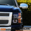 Fit 2007-2013 Chevy Silverado Halo SMD Led Halo Projector Headlights Light Lamp