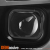 Fit 2016-2018 Chevrolet Chevy Camaro LED Tube Projector Headlights Black Housing