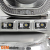 Fit *GAZE* 07-13 Silverado *GEN VI* Halo Projector SMD DRL LED Headlights