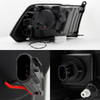 Fits [Mono-Eye] 2009-2018 Dodge Ram Halo LED Black Headlights Lights Left +Right