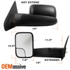Fit 02-08 Ram 1500 2500 3500 Power Towing Trailer Passenger Right Side Mirror