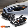 Fit 13-16 Dodge Dart HID Model Projector LED Tube DRL Headlights Light Left+Right