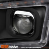 Fit [Switchback LED] 2011-2014 Dodge Charger Black DRL Tube Projector Headlights